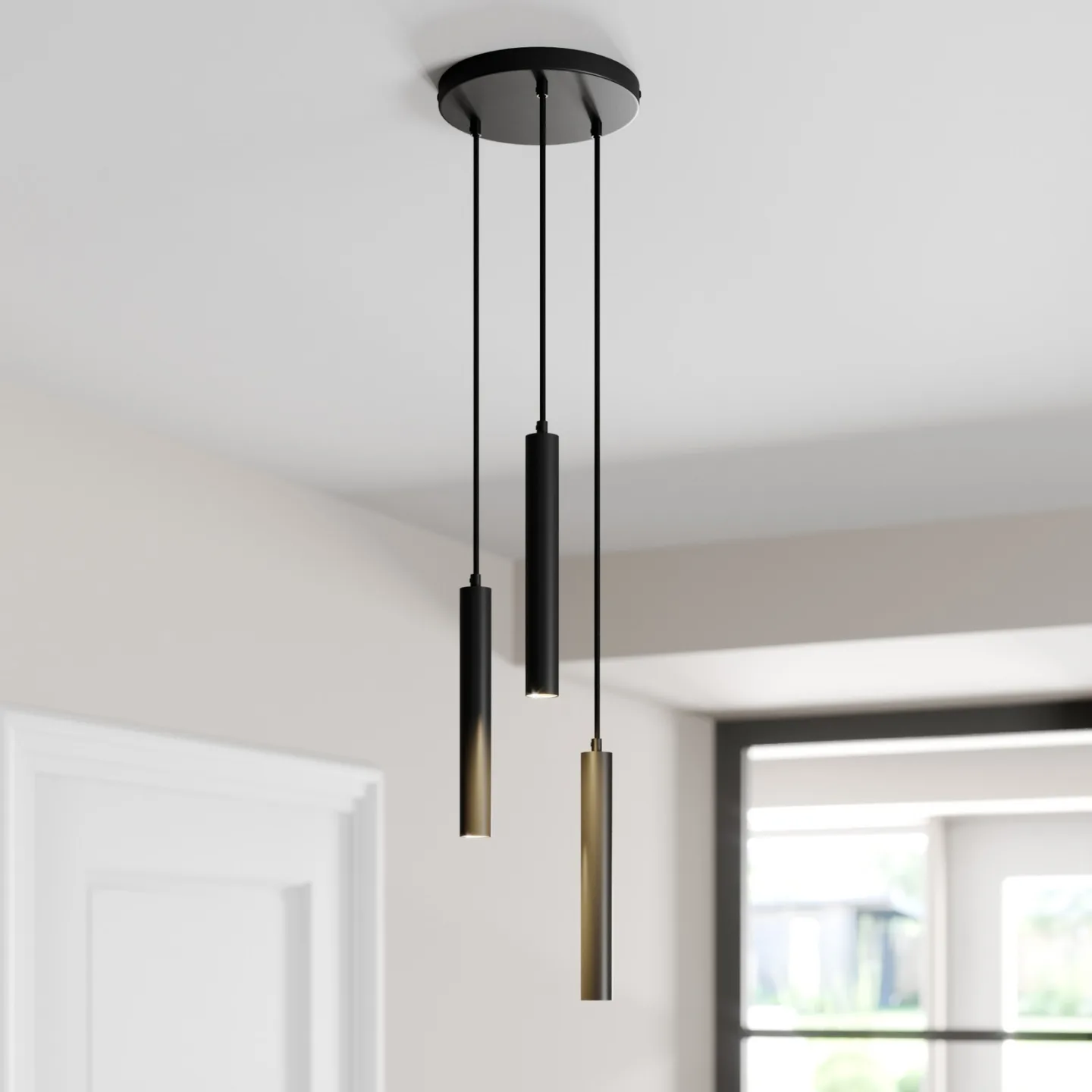 Franka Cluster Pendelleuchte Black - Arcchio - Wohnzimmer - Modern - Metall - Mehrflammig
