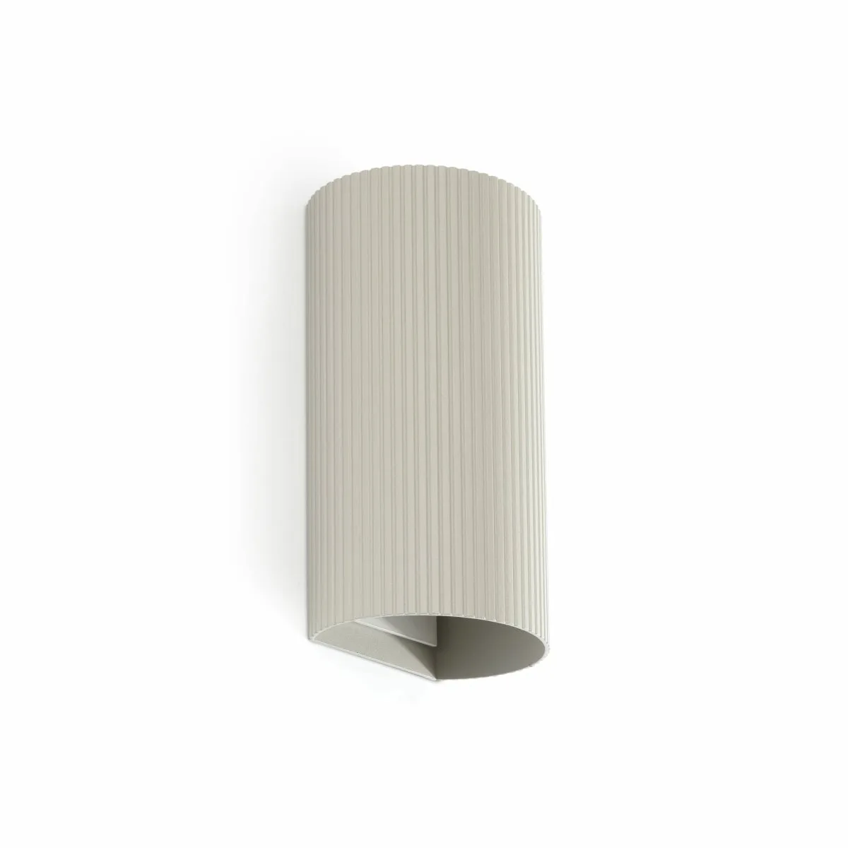 Faro Barcelona - Sole 15cm - Vägglampa - Grå räfflad