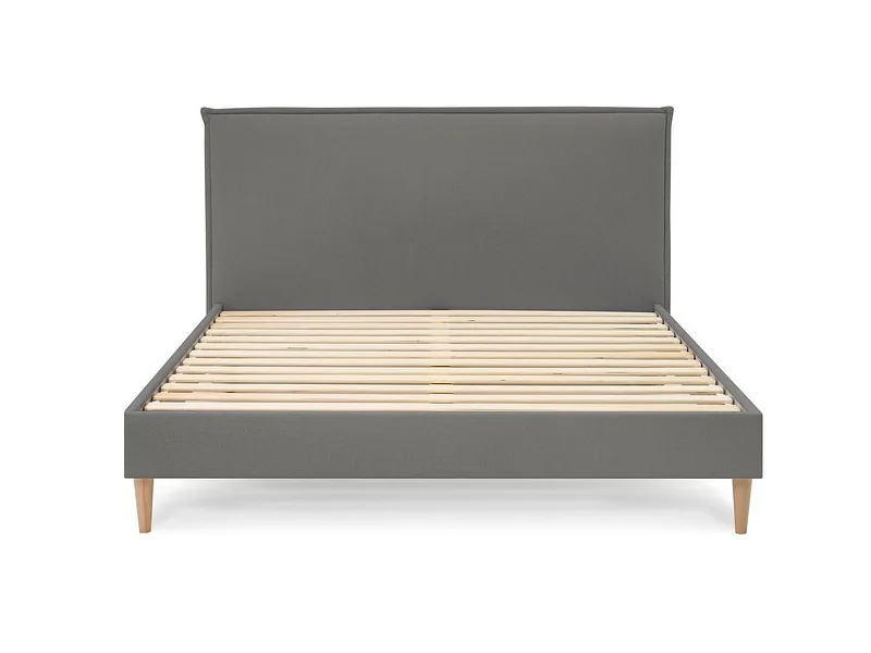 Bett BOBOCHIC SARY 180x200cm stoff dunkelgrau