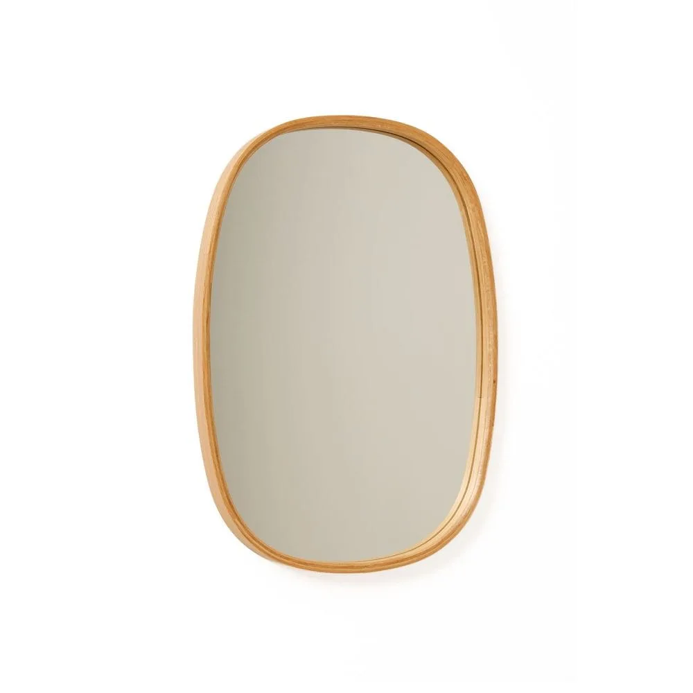 Aranfield Vägghängd Spegel Rektangulär 38 cm - Brun/Vit