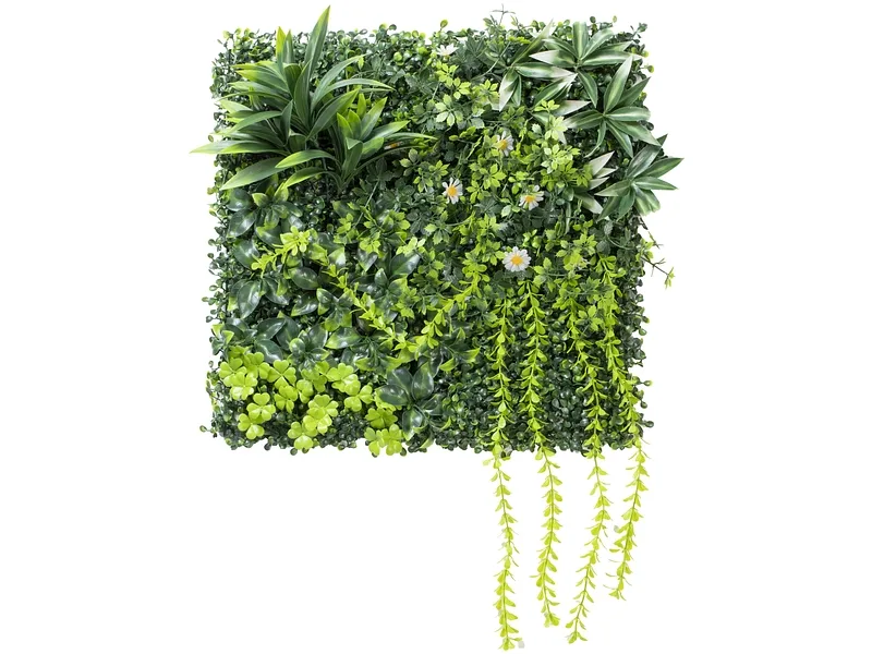 Stabilisiertes Pflanzen Gemälde TROPIC 1 Stück polyäthylen grün 50x50x5cm