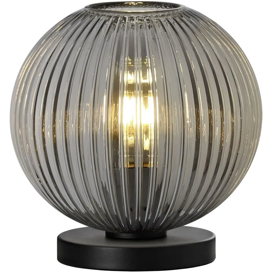 Tischlampe Lyydia Schwarz Metall 25 cm 20 cm