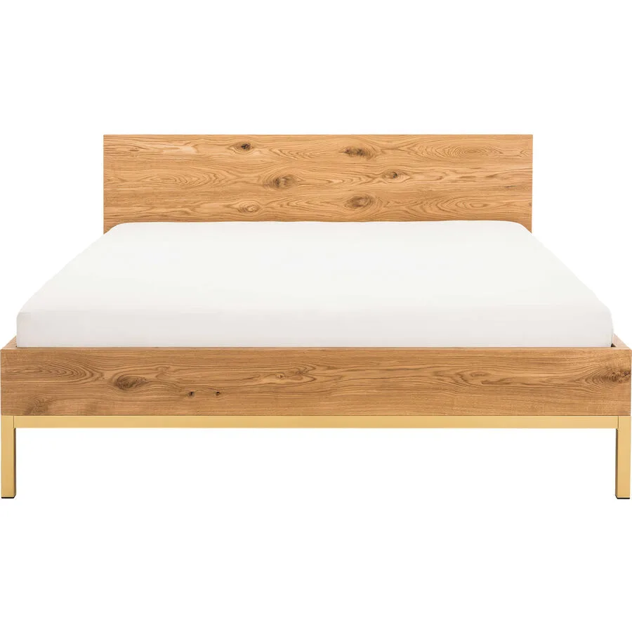 Bett Holz Werk natur geölt Holz Massivholz 160 x 200 cm