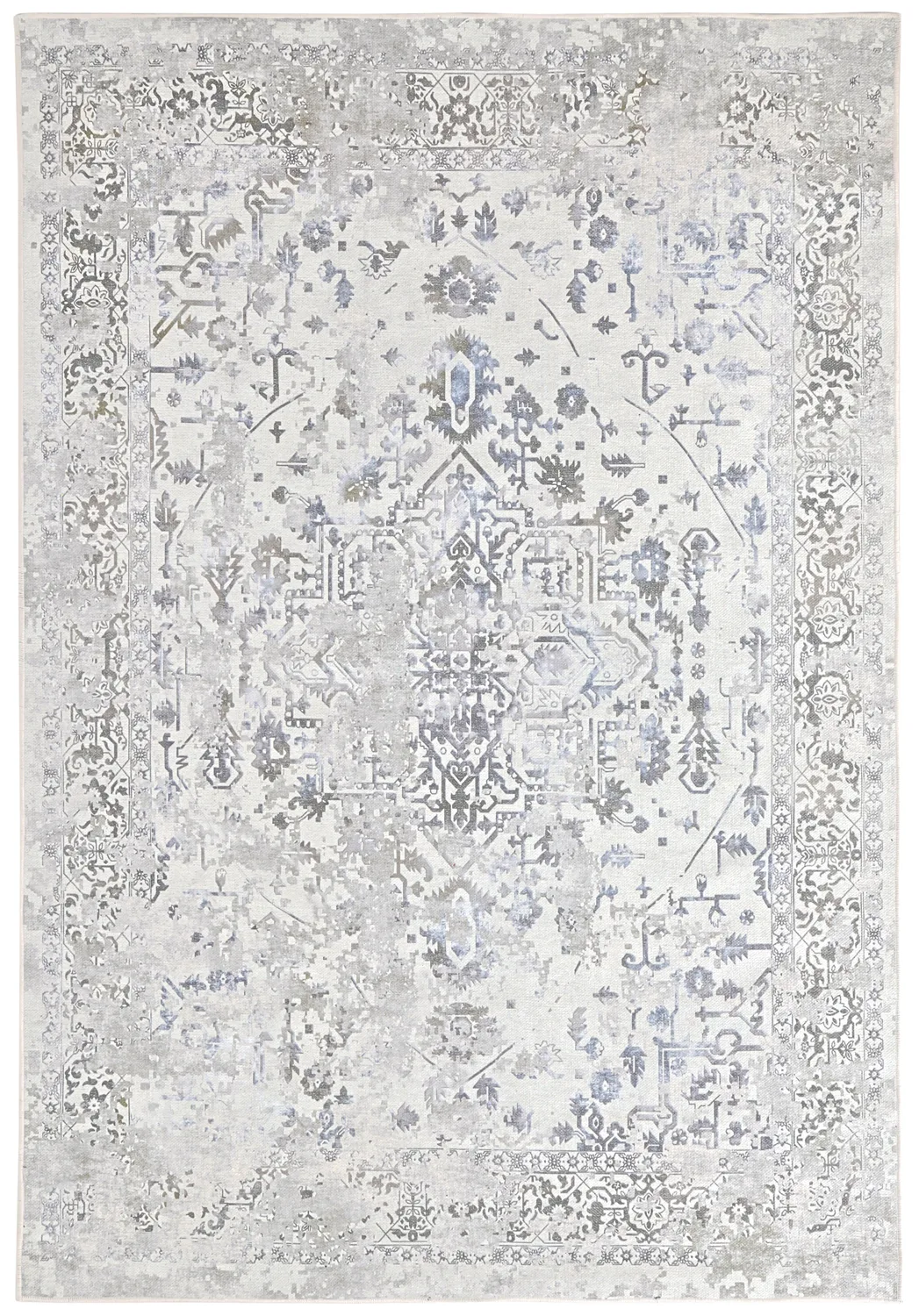 Wilton-teppe - Mateur (grå) (Størrelse: 200 x 280 cm)