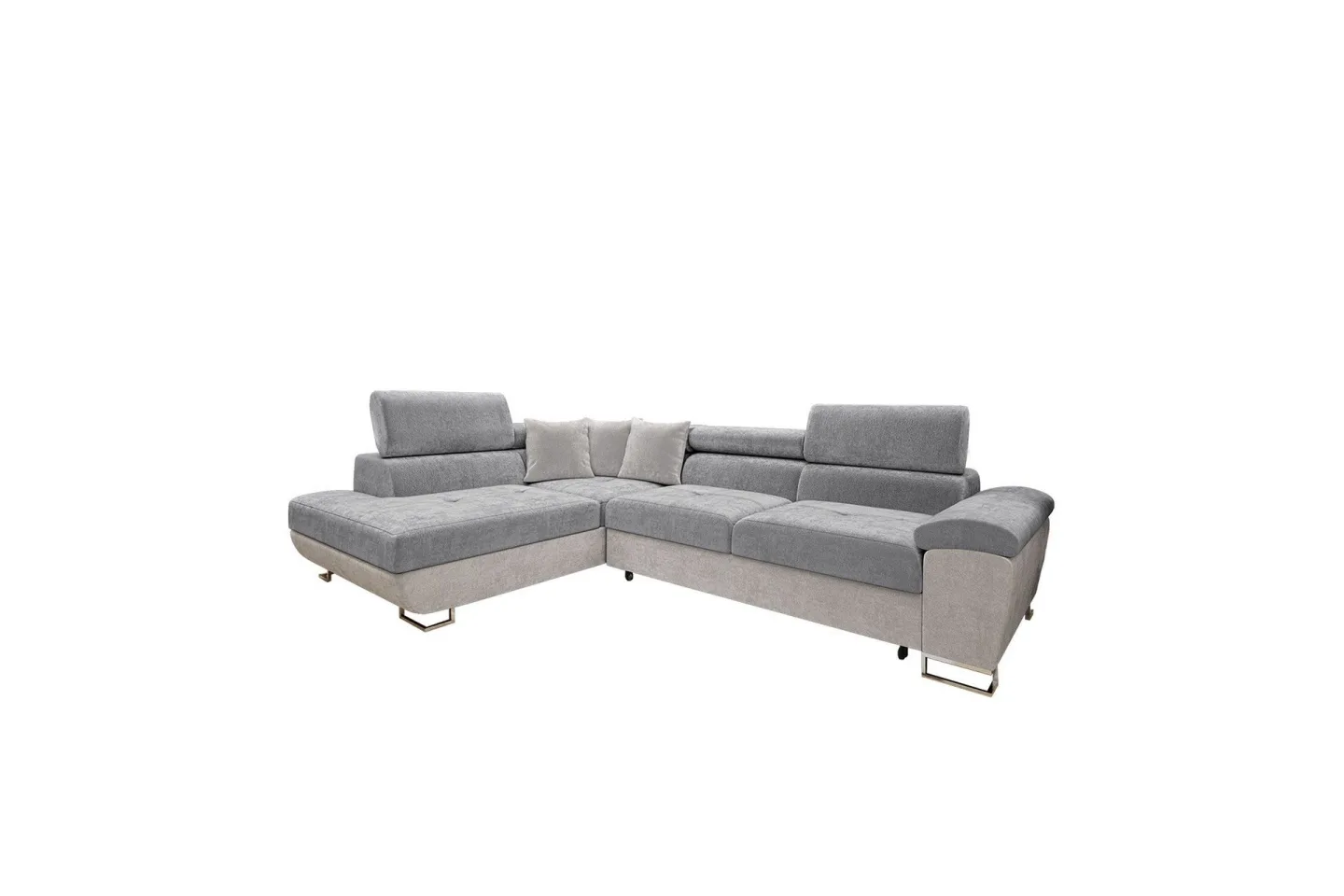 Reginia Soffa med Schäslong 3-sits - Ljusgrå/Grå