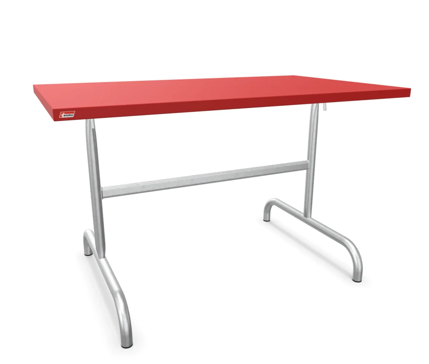 Schaffner Metall-Tisch Säntis Feuerverzinkt Rot | Schubiger Möbel