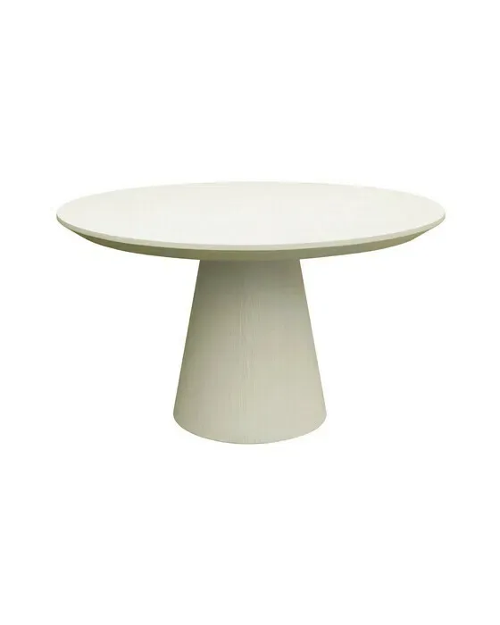Cloud spisebord rundt ivory mist