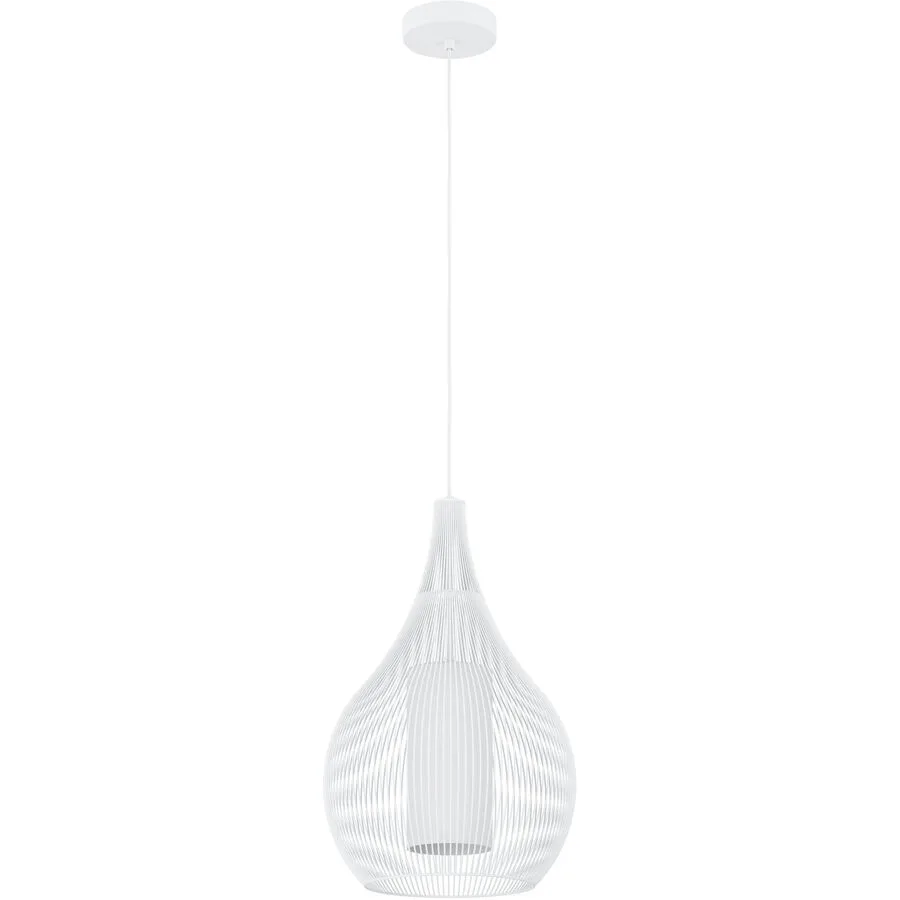Eglo Pendellampe Razoni 1 Weiss Stahl 110 cm