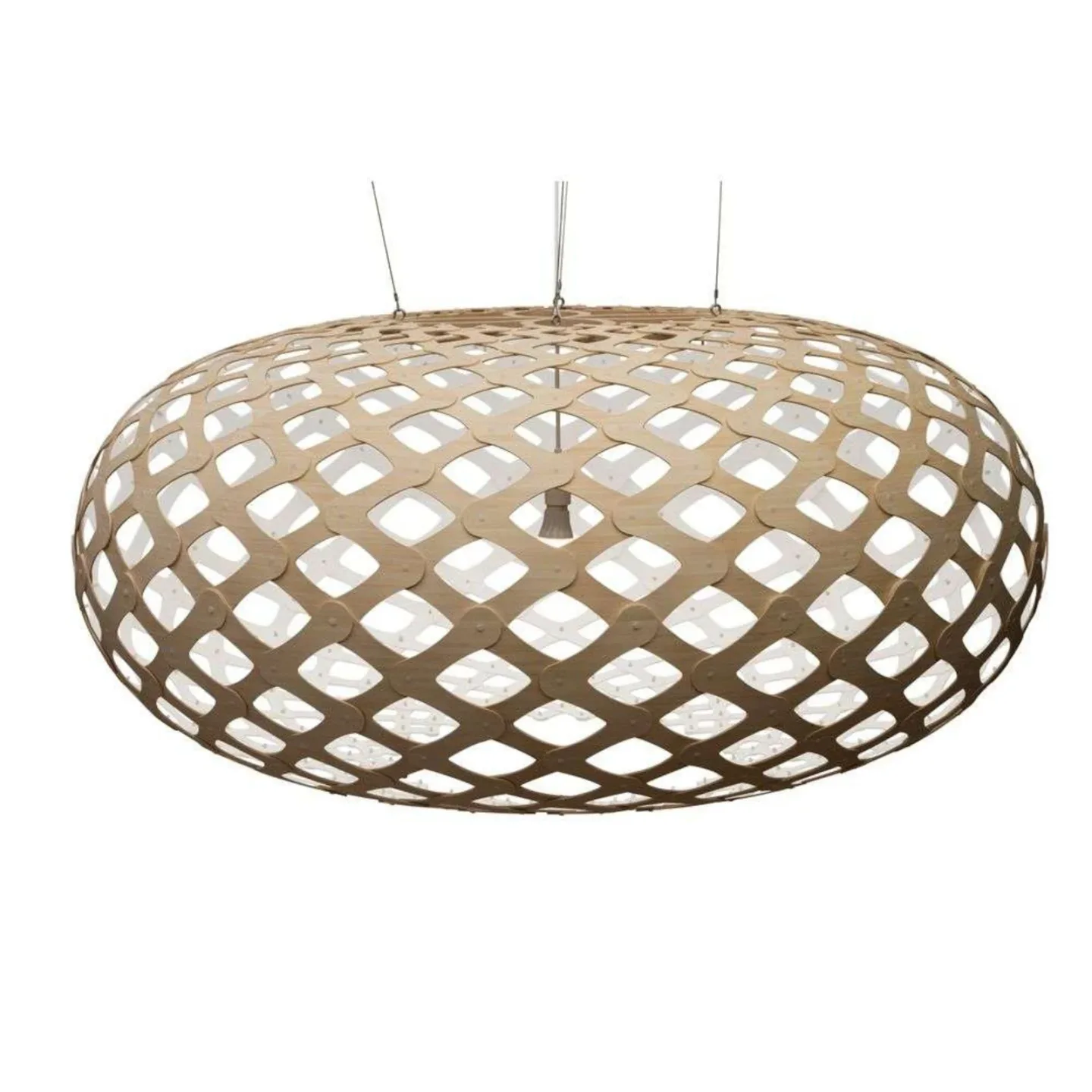 Kina Pendel Ø140 Hvit 1 Side - David Trubridge - Stue - Bambus