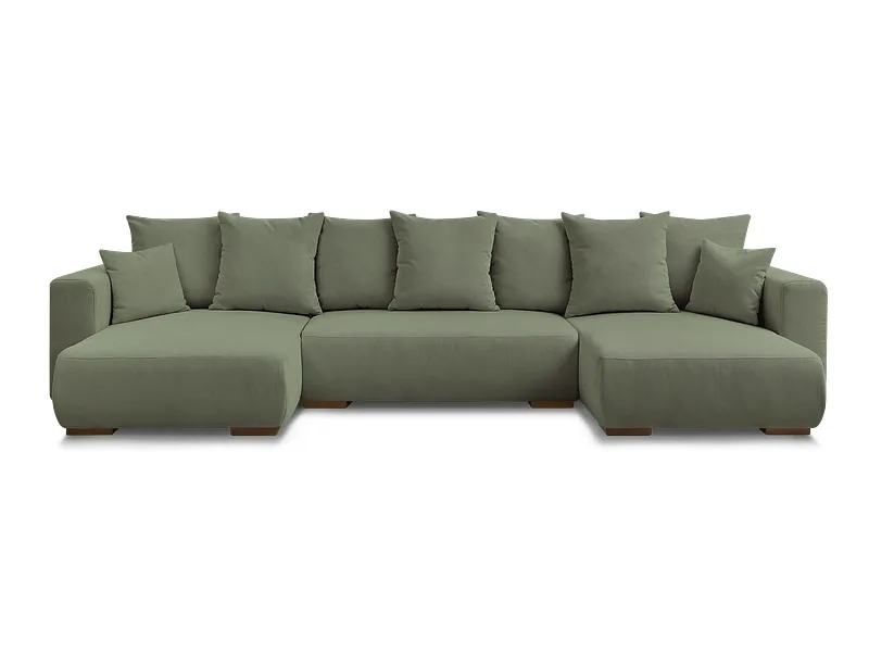 Wohnlandschaft BOBOCHIC SIDONIE Cord-Stoff grün