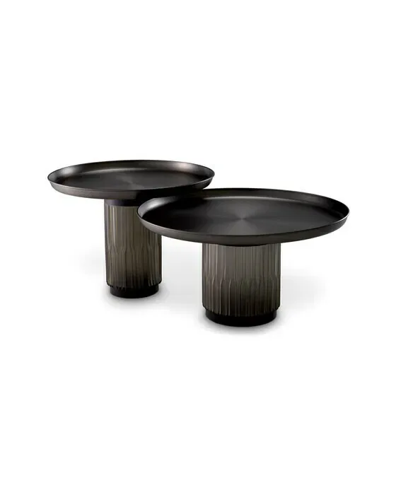 Zachary sofabord gunmetal 2-sæt