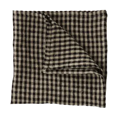 Olsson & Jensen Vipa Leinenserviette 45x45 cm Schwarz-Sand