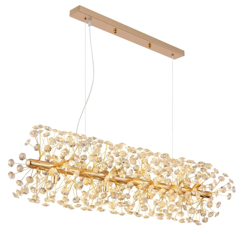 Globo Lighting - Katrina 90cm - Kristallkrona - Guld