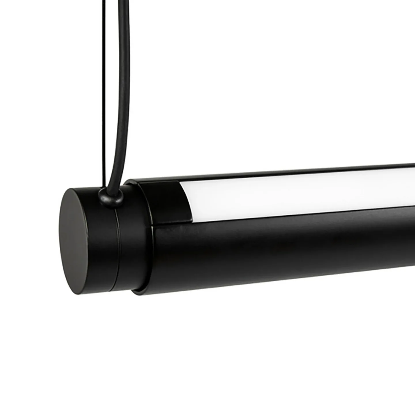 Factor Linear 1500 Pendel Diffused Soft Black - HAY - Køkken - Design - Metal - Med én lyskilde