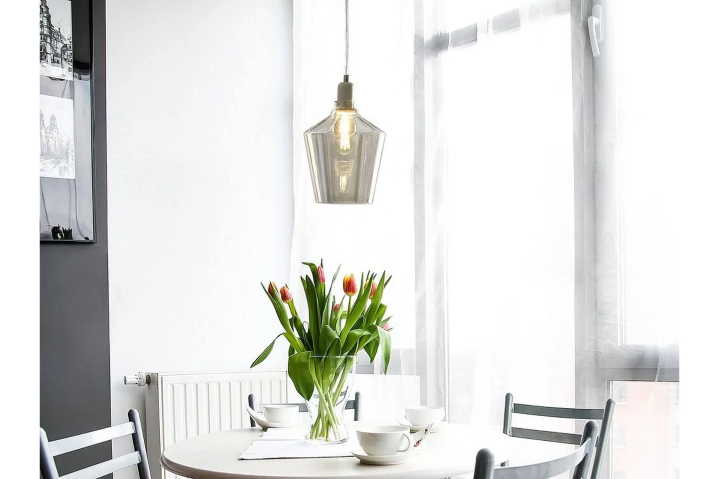 Santon Taklampa 20 cm - Transparent