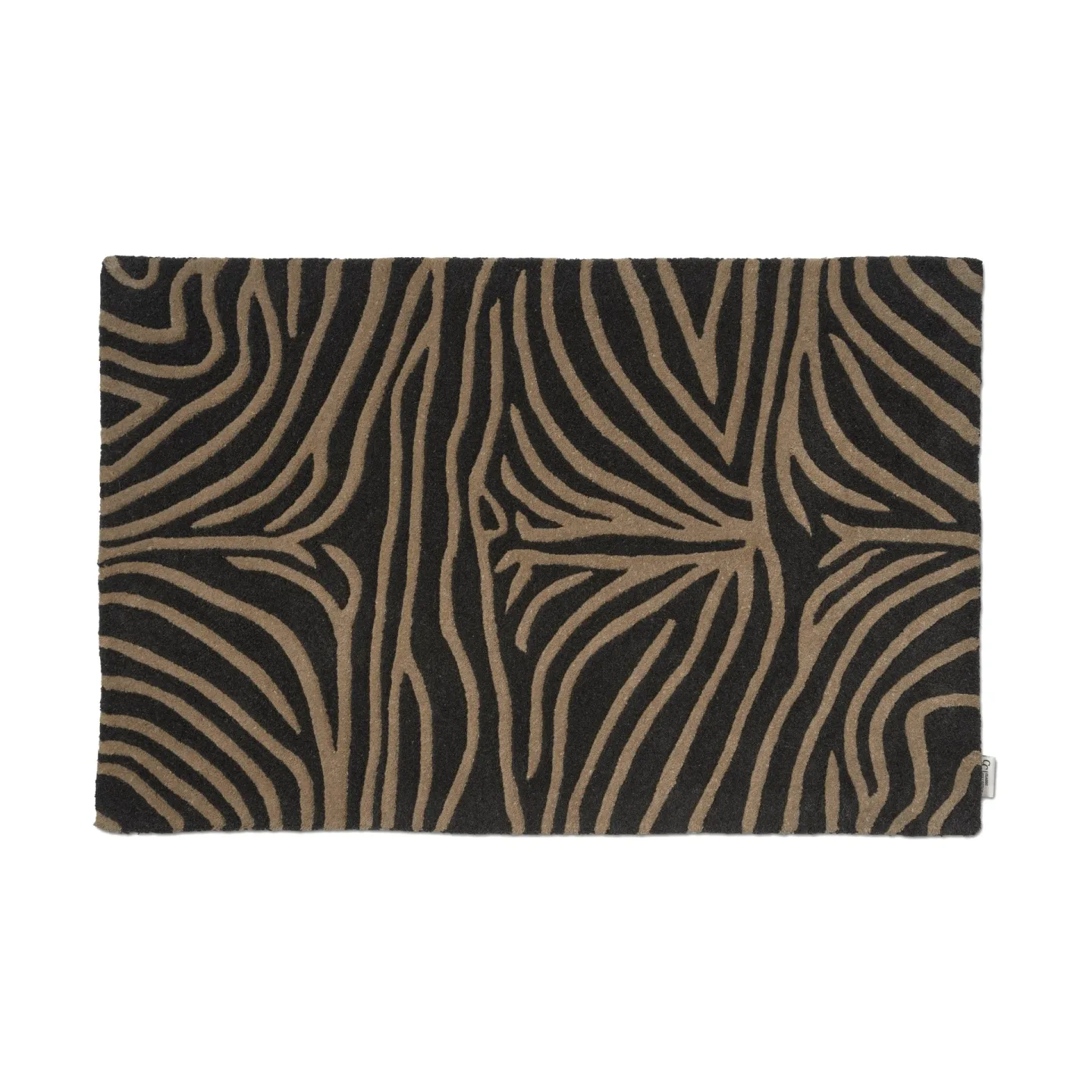 Zebra dörrmatta charcoal