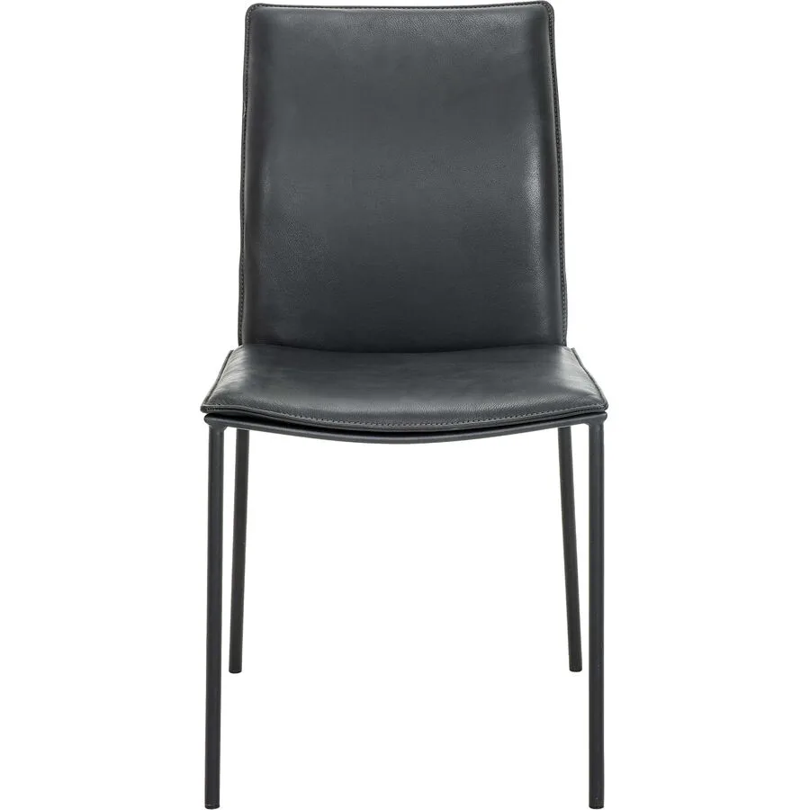 Stuhl Hailey schwarz Leder