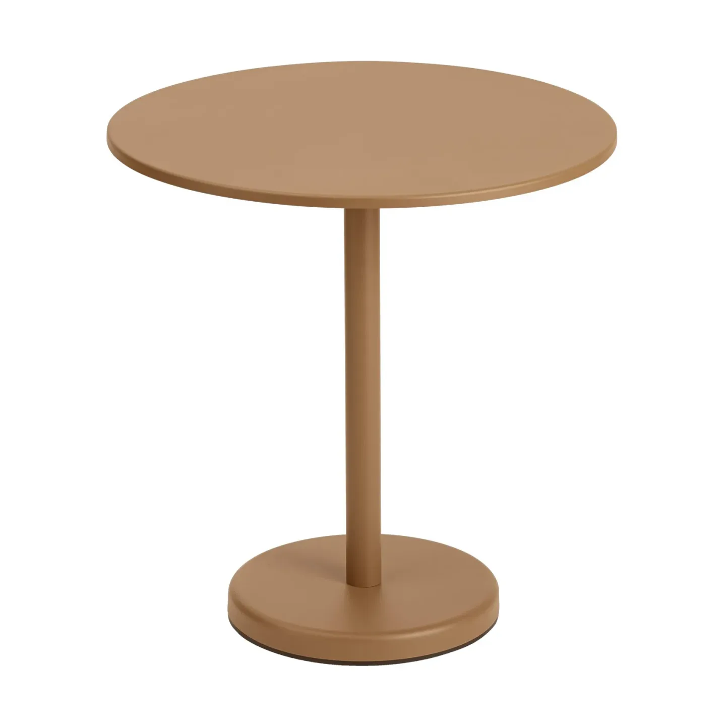 Muuto Linear Stahltisch Ø70cm Burnt orange