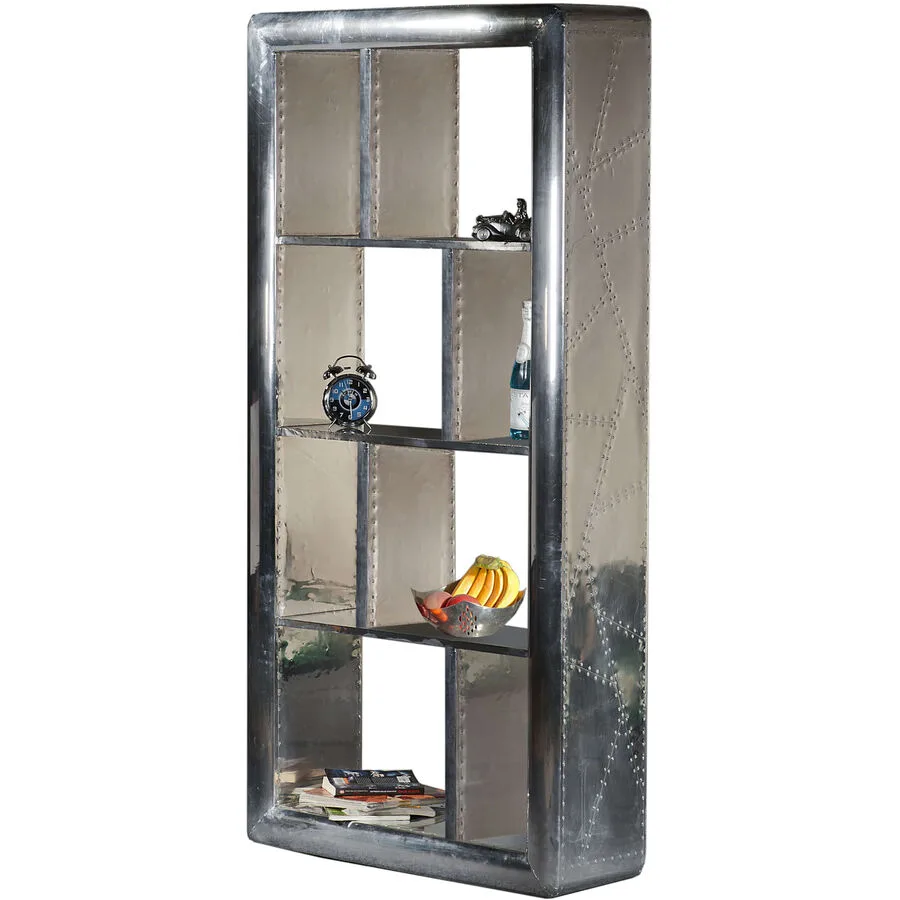 Regal Air Silber Holz 90 cm 180 cm