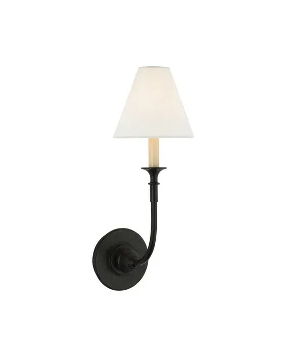 Piaf Single Sconce Black