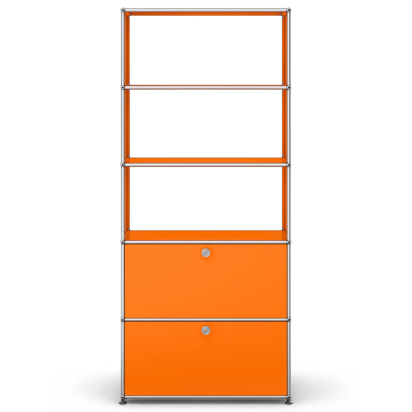 USM - USM Haller M24 26 Pure Orange - Hyllor & Hyllsystem - Fritz Haller & Paul Schärer - Orange - Metall