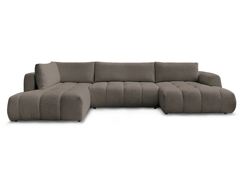 Wohnlandschaft BOBOCHIC FUJI Boucle-Stoff rotbraun