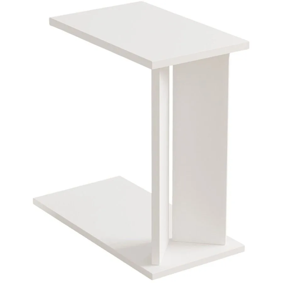 Beistelltisch Hylde weiss Holzwerkstoff B 25 cm H 48.6 cm