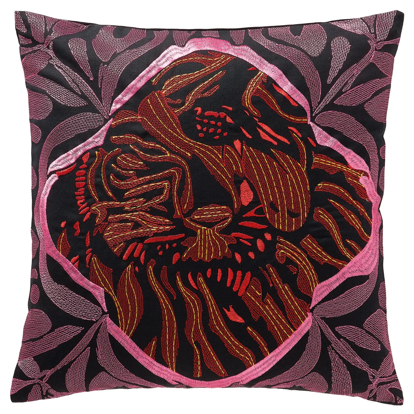 Stoeckel & Grimmler Kissenhülle Sportalm Tiger Pink 45x45 cm | Schubiger Möbel