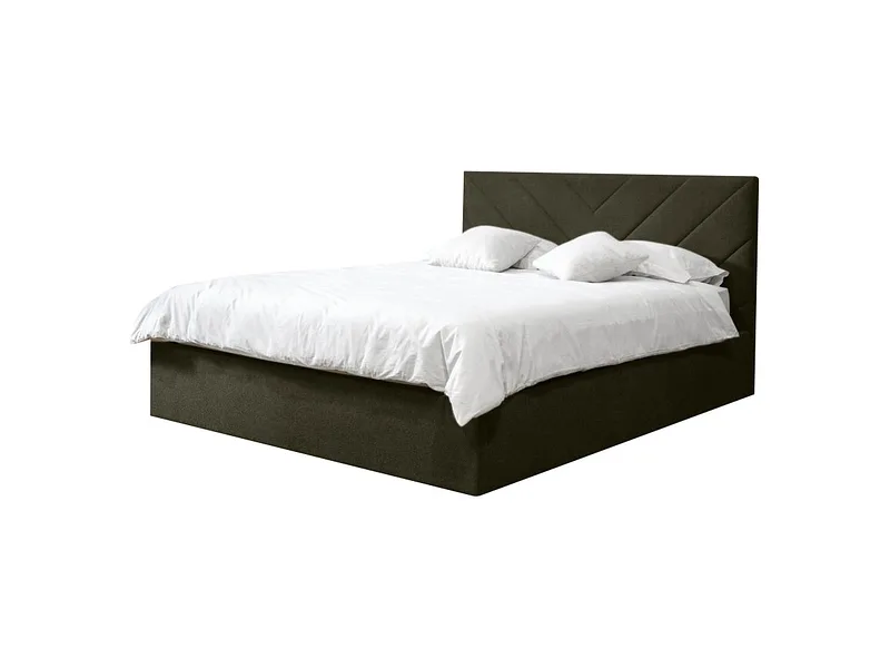 Kastenbett BOBOCHIC ROMANE 160x200cm stoff grün