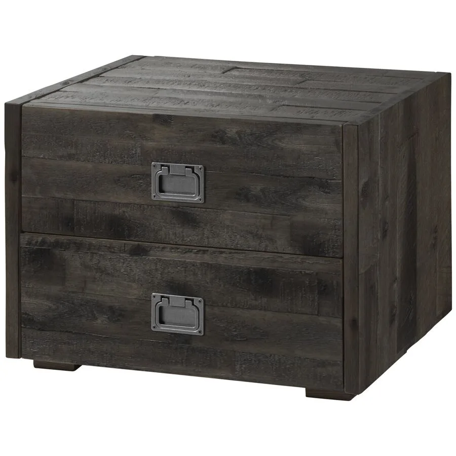 Hasena Nachttisch Mervi Braun Holz 50 cm - Farbe: akazie