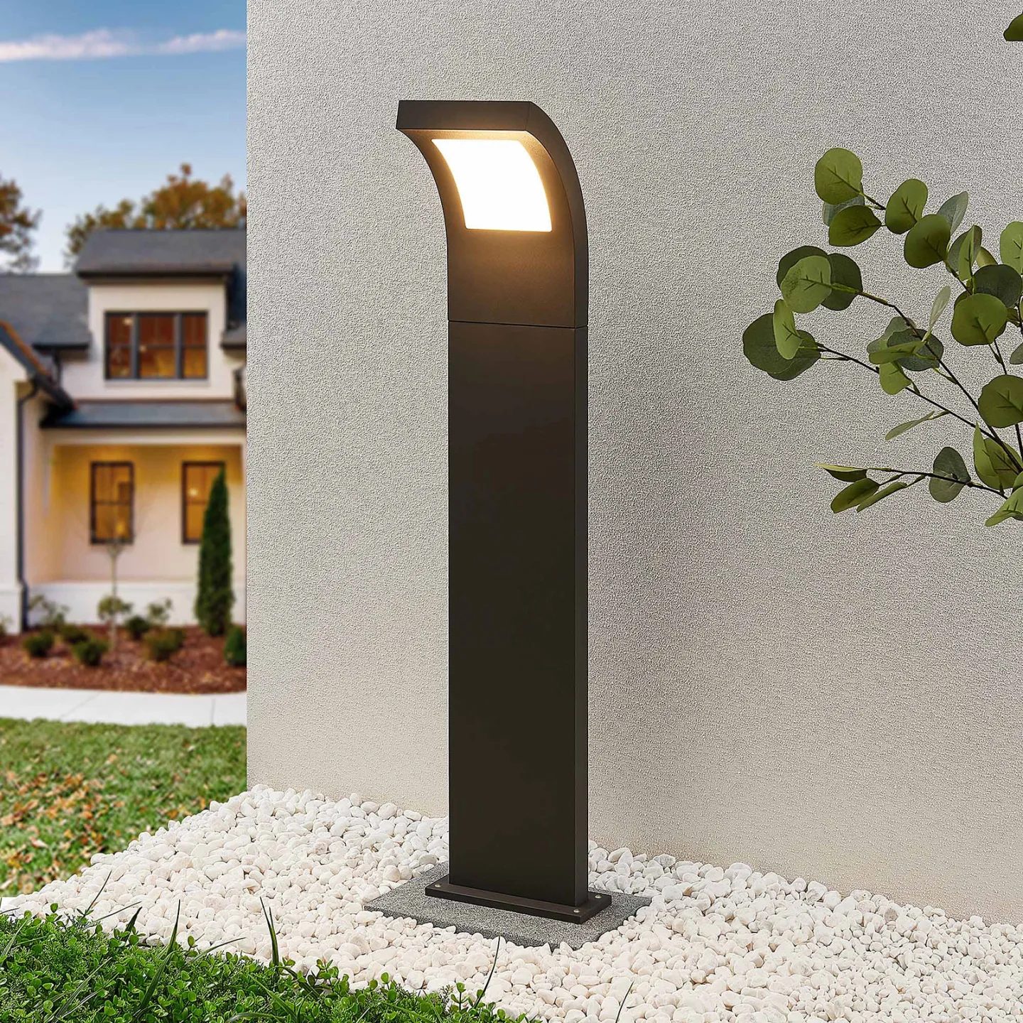 Advik Außen Gartenleuchte H100 Graphite - Arcchio - Terrasse - Modern - Aluminium - Einflammig