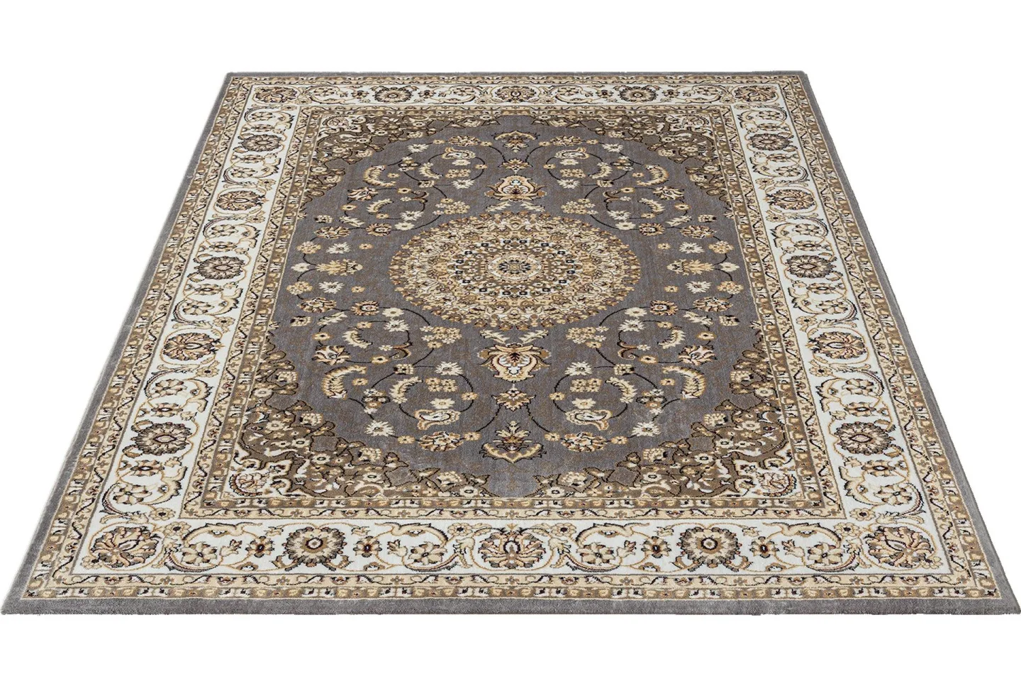 Dubai Medallion Wiltonmatta 240x340 cm - Grå