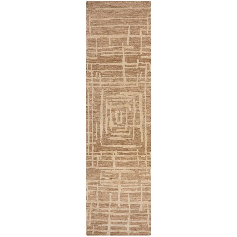 Teppich Welt natur Anderes Muster Polyester 80 x 300 cm