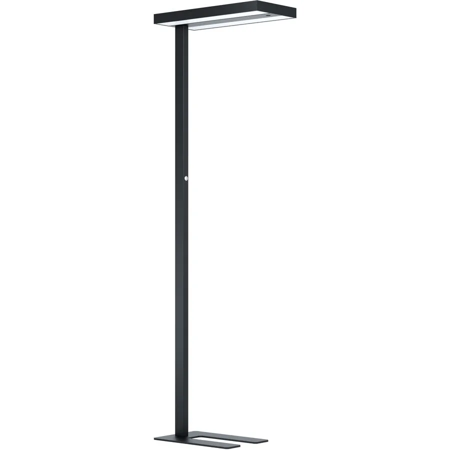Eglo Stehlampe Garabella Weiss Aluminium/Kunststoff 28 cm 196 cm - Farbe: schwarz - LED - Lichtfarbe: Helles Neutralweiss