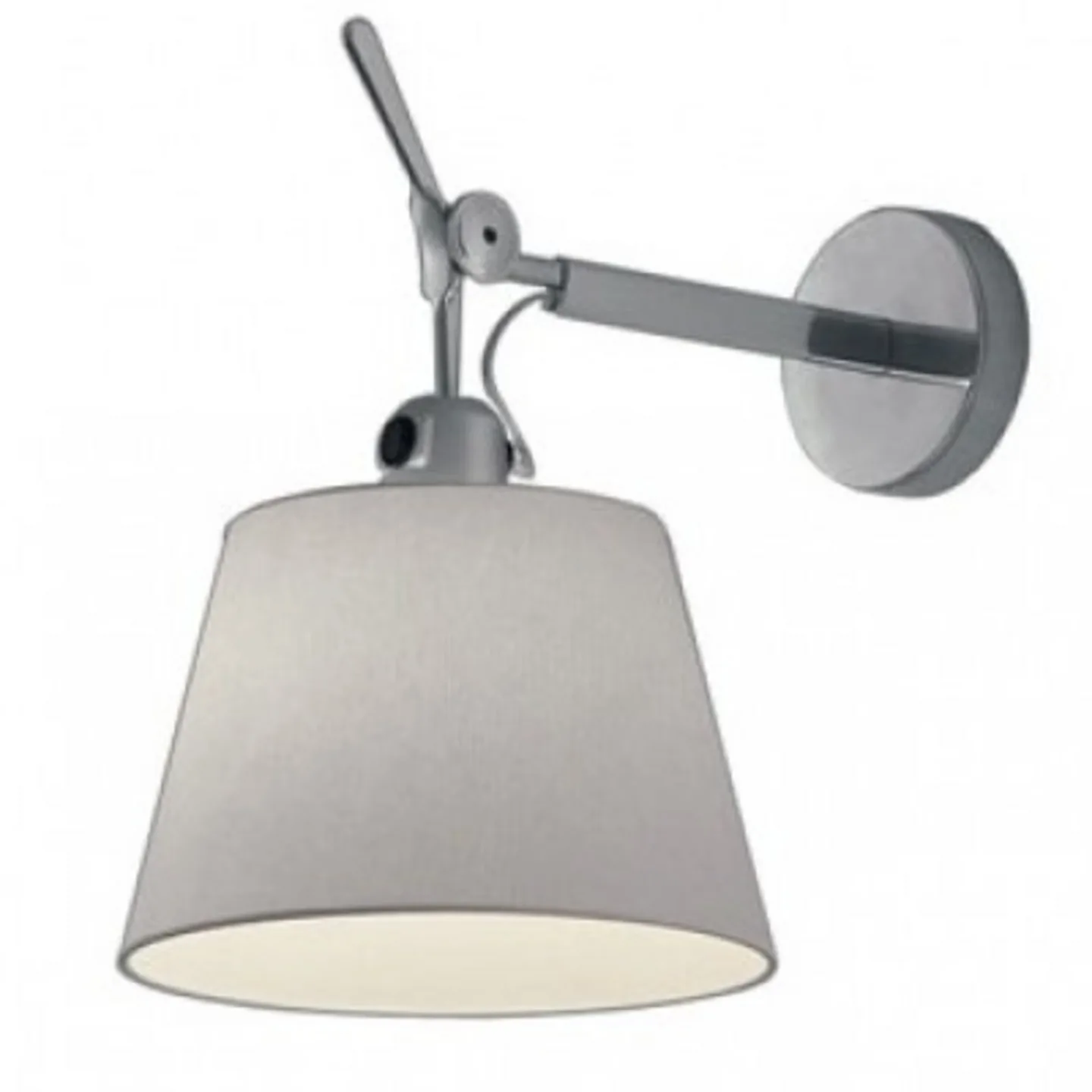Tolomeo Parete Diffusore Wandlampe, grau, Ø 32 cm - Artemide - Wohnzimmer - Stoff / Textil