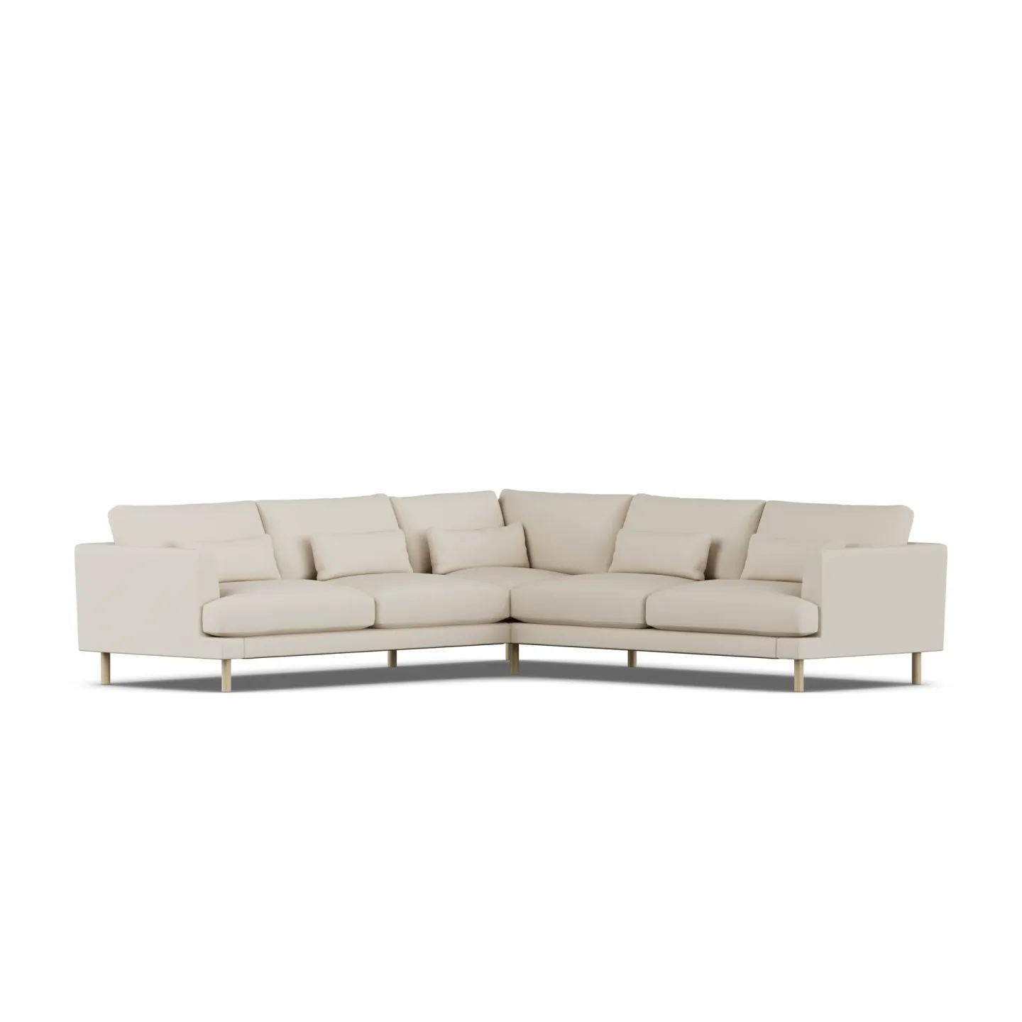 1898 Bredhult Sofa Jump Beige 1956-Eiche weiß geölt, Ecksofa F