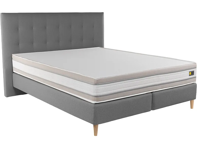 Boxspringbett RELAX BY BICO CHARLOTTE anthrazit 180x200cm fest