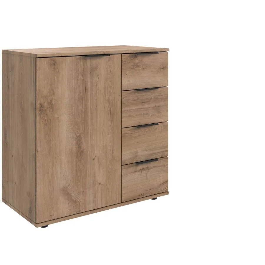 Kommode Metaa Plankeneiche Holzwerkstoff B 81 H 83 cm
