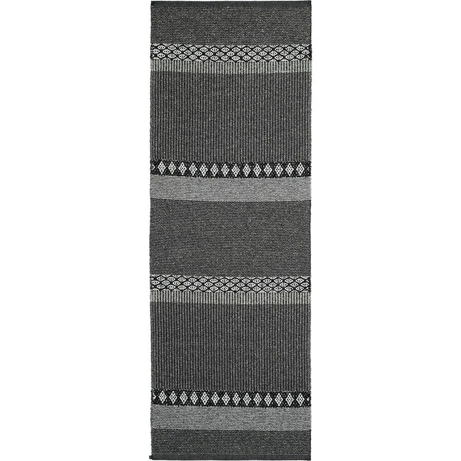 HORREDSMATTAN Teppich Forest graphite Streifen Mischgewebe 150 x 200 cm