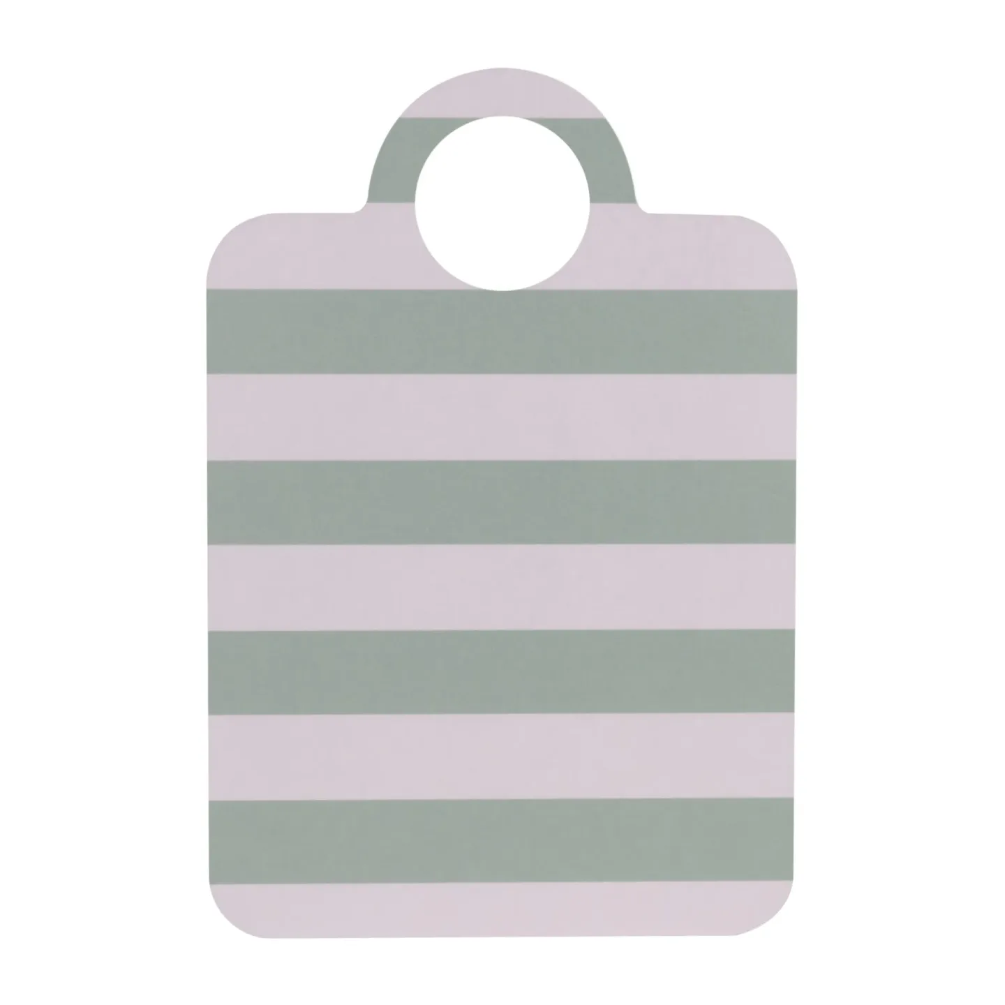 Muurla Checks & Stripes Tablett 21 x 31cm Mint-Blau