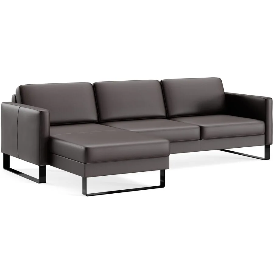 Ecksofa Devin Leder dunkelbraun B 247 T 157 cm - Möbel Konfigurator: Traummöbel individuell zusammenstellen