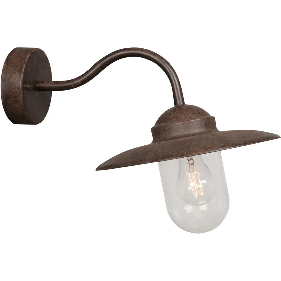 NORDLUX Wandlampe aussen Luxembourg Rot Stahl verzinkt 27.5 cm 27 cm - Farbe: rost
