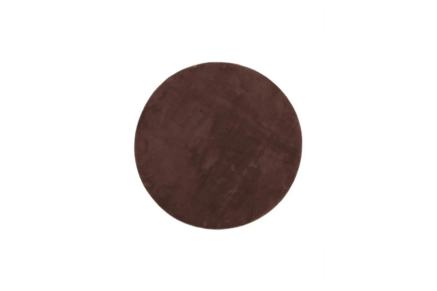 Tvättbar Matta Soft Rund - 200x200 cm, Choklad