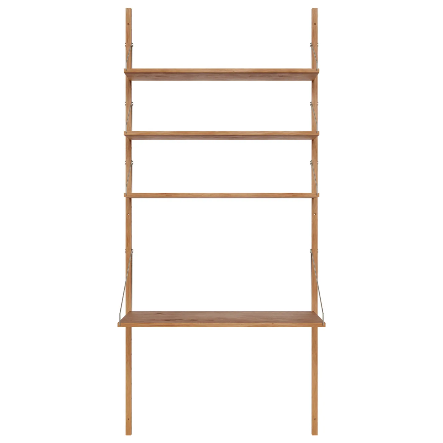 Frama - Shelf Library Desk Section hyllsystem 185/80 natural oak - Hyllor & Hyllsystem - Brun - Trä