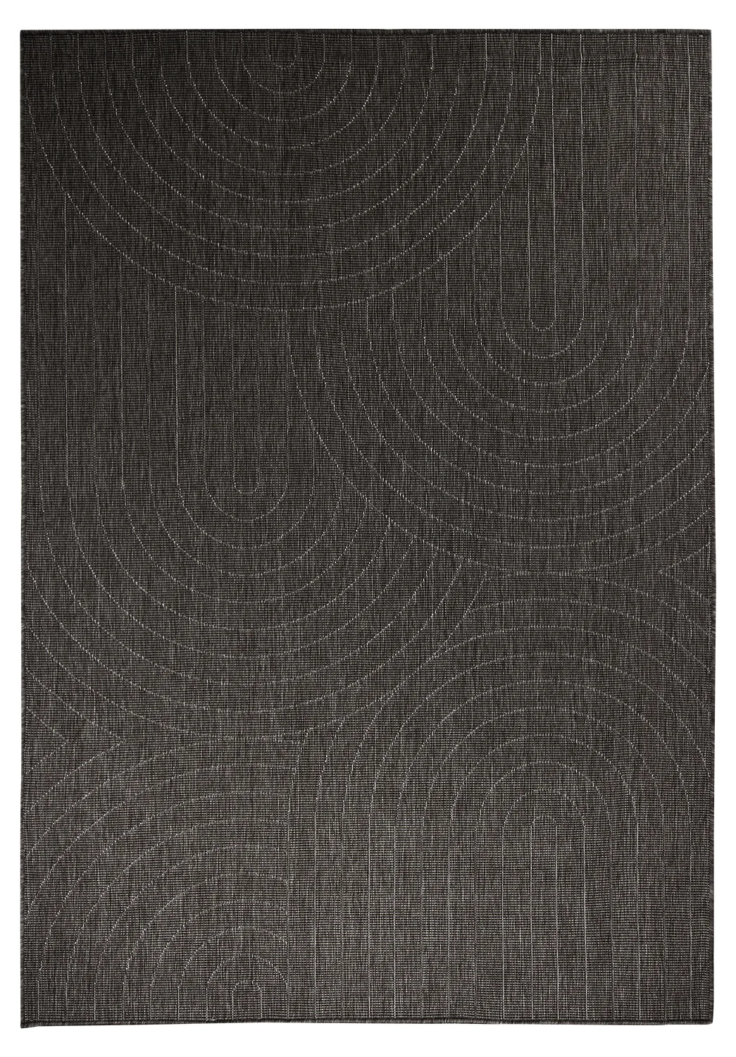 Innendørs/Utendørs tepper - Hayden (svart) (Størrelse: 240 x 340 cm)