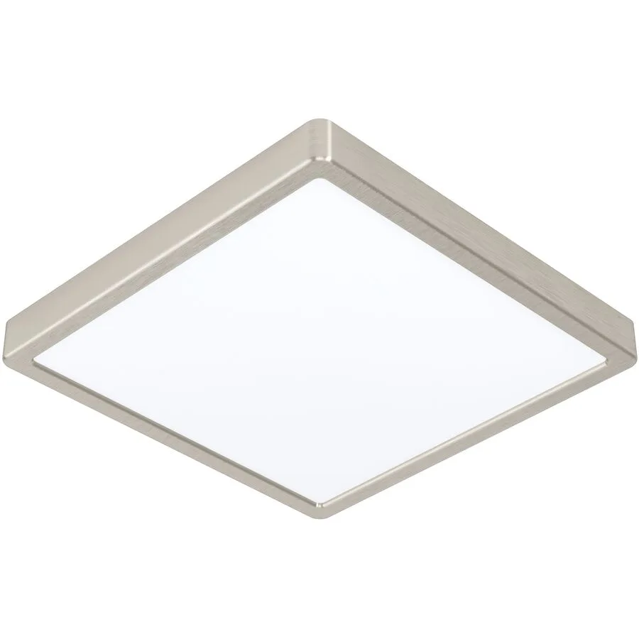Eglo Deckenlampe Fueva 5 Grau Stahl/Kunststoff 28.5 cm 2.8 cm - Farbe: Nickel matt - LED - Lichtfarbe: Helles Neutralweiss - Material: