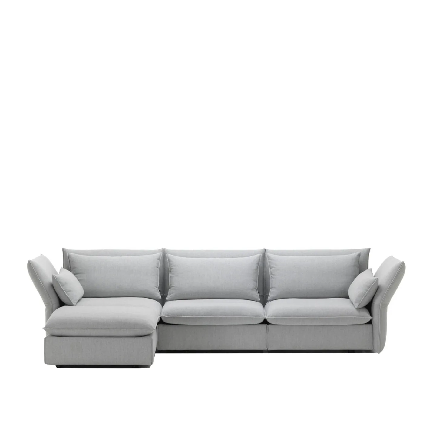 Vitra - Mariposa Corner Sofa, Cat. F80, Iroko 2 02 Silver Grey - Soffor - Edward Barber,Jay Osgerby - Grå