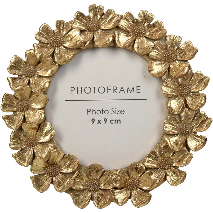 Bilderrahmen Natural & Feminine Glamour gold Polyresin/Glas