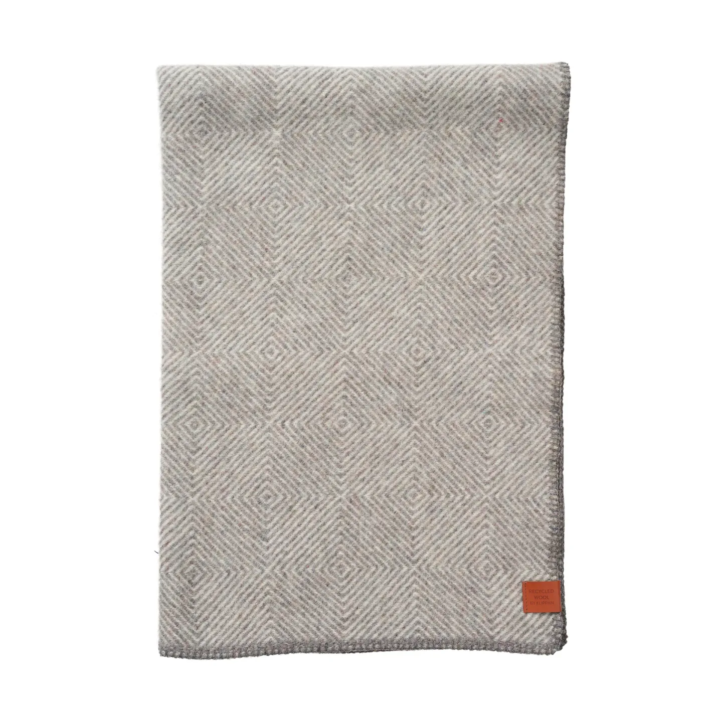 Klippan Yllefabrik Gooseye midi Wolldecke 90x130cm Grau