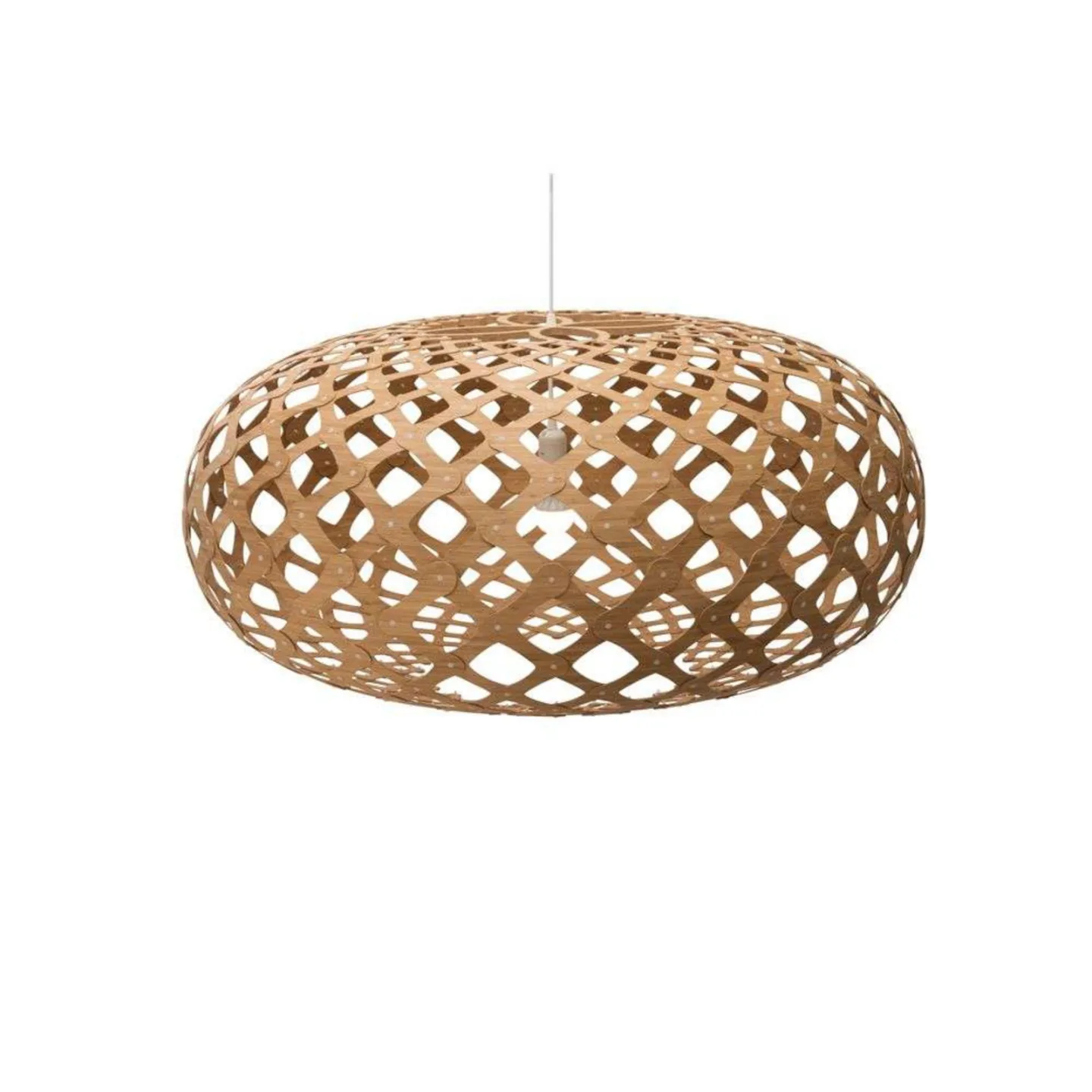 Kina Pendelleuchte Ø80 Bamboo - David Trubridge - Wohnzimmer - Bambus